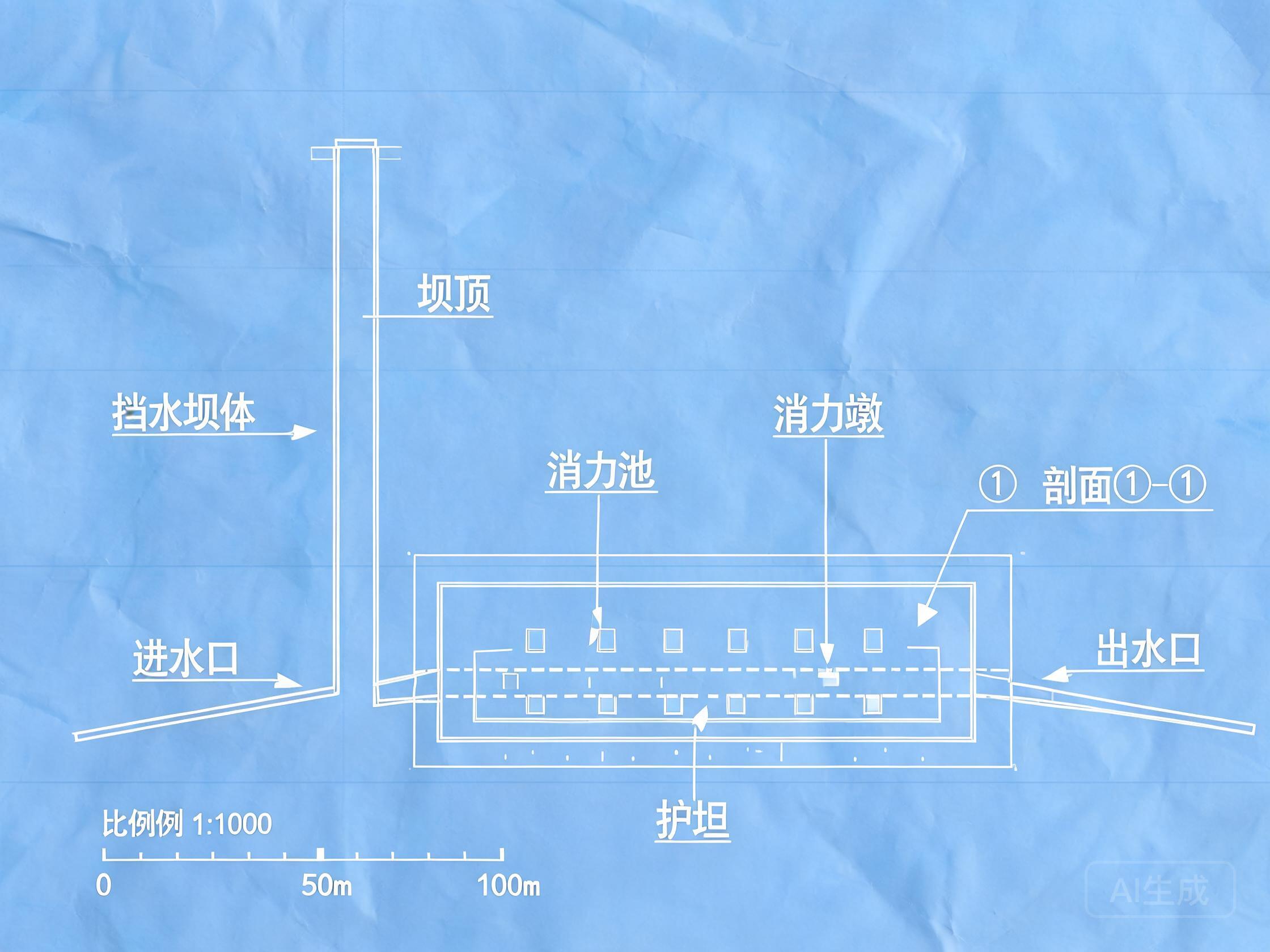 落雁水库工程平面图